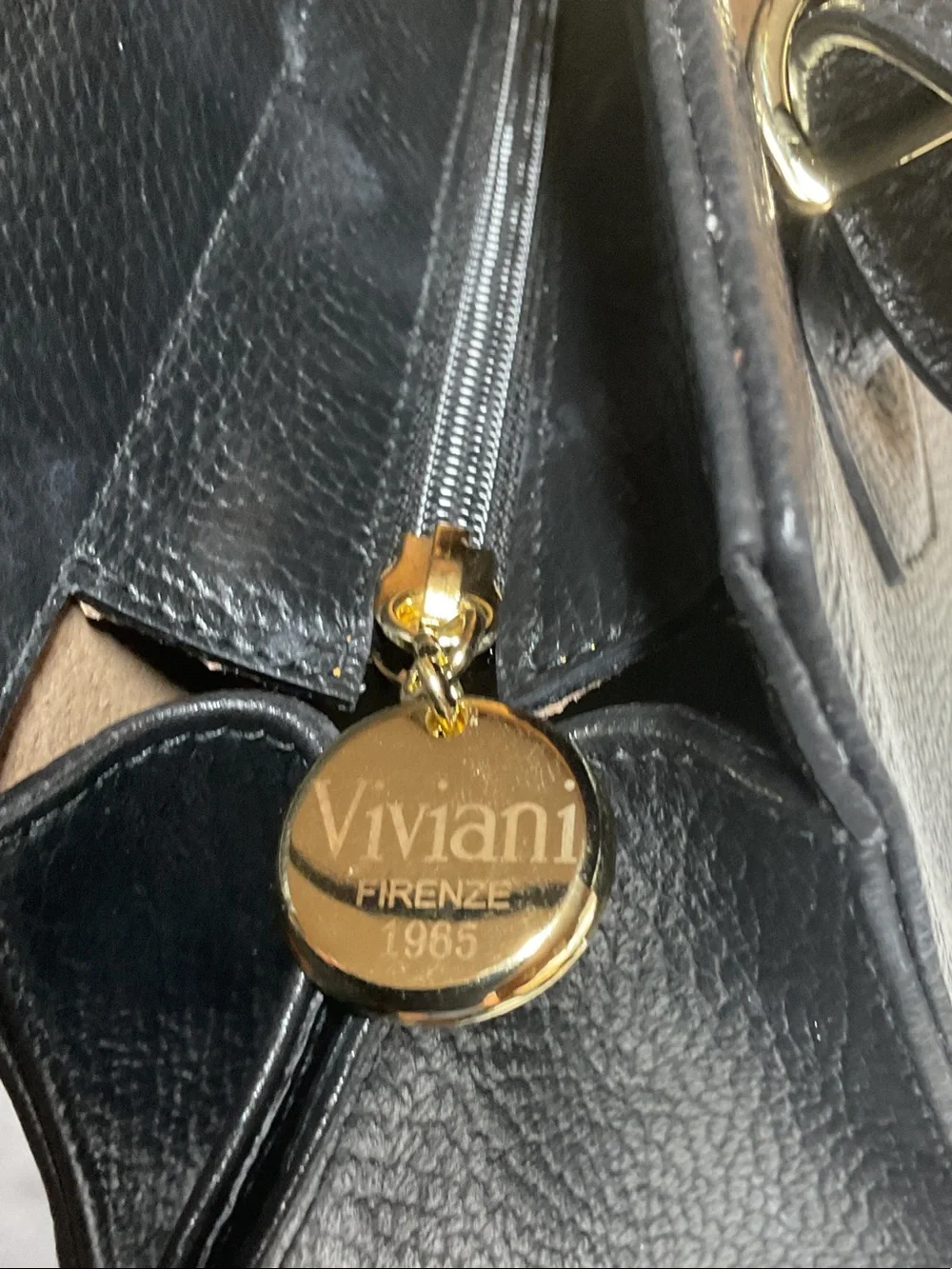 Top handle leather bag Miranda by Palletteria Artigiana Viviani handmade Italy